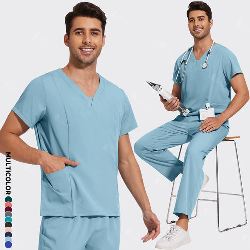 Newest Nursing Surgical Uniforms Woman Doctor Nurse Uniforms Men