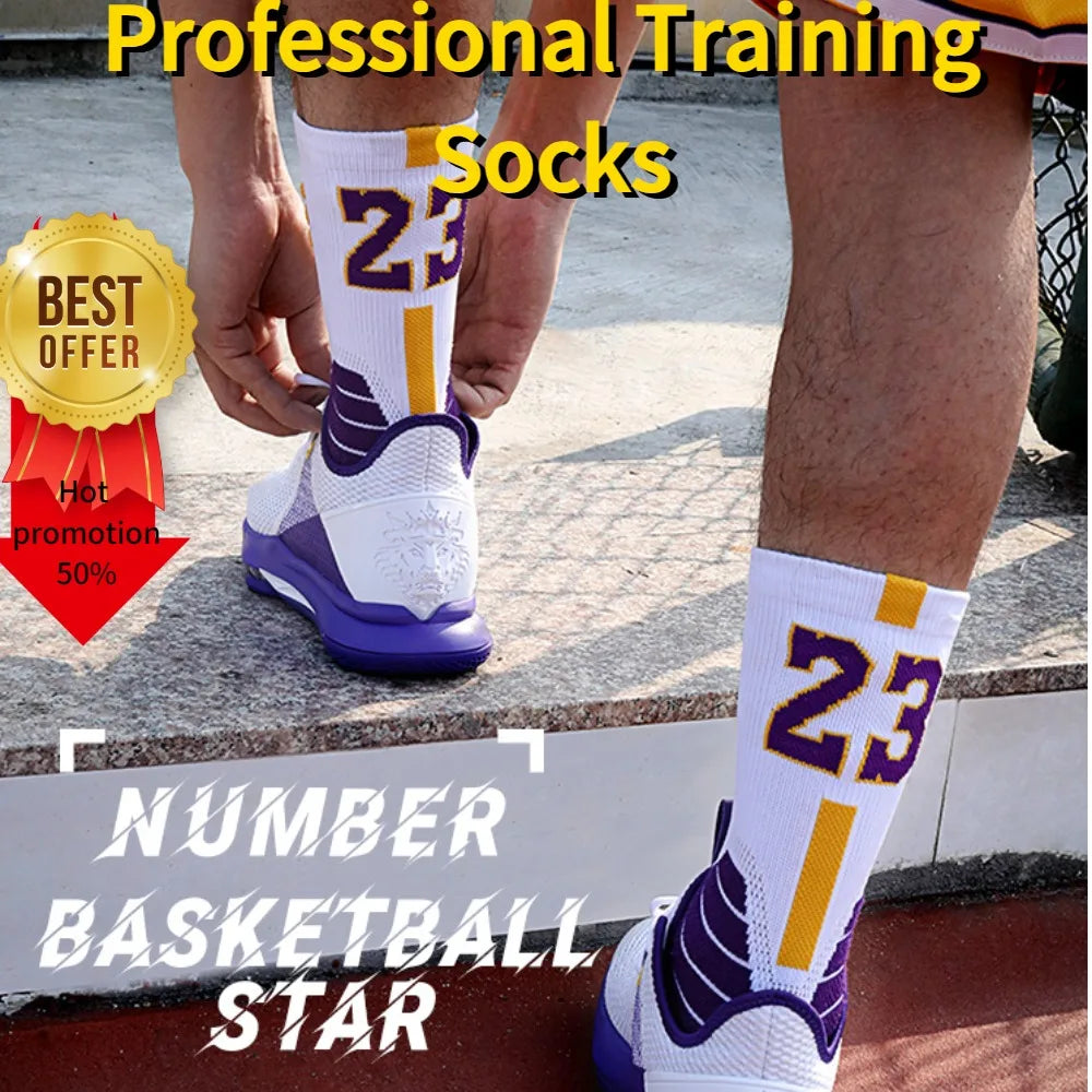 Elite Basketball Socks for Men Kobe Bryant Sports Boy and Children