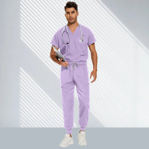 Hospital Doctor Nursing Set Unisex Wholesale Casual Jogger Suits Short