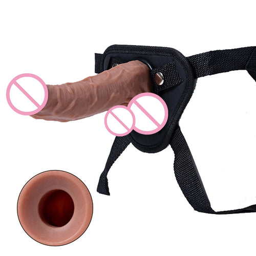 Strap on Dildo Wearable Sex Harness Silicone Dildo Realistic Penis