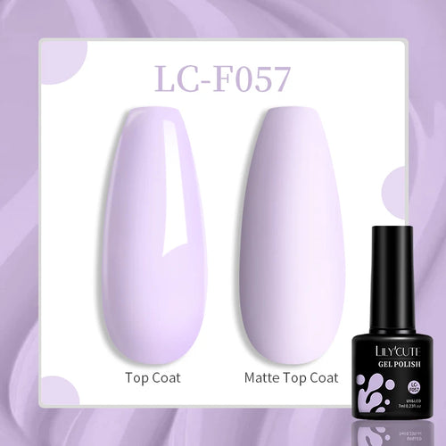 LILYCUTE 129 Colors 7ML Nail Gel Polish Nail Supplies Vernis Semi