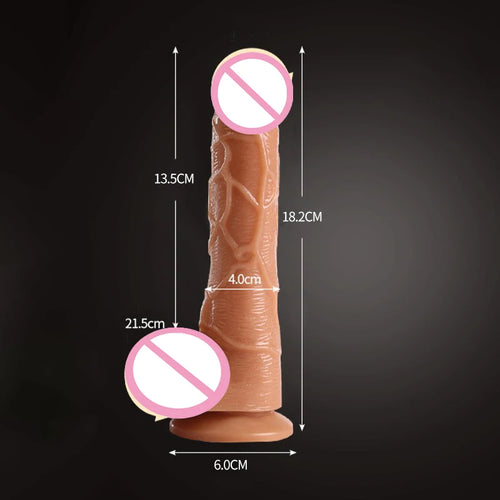 JIUUY Realistic Dildo With Suction Cup Huge Jelly Fake Dick Big Penis