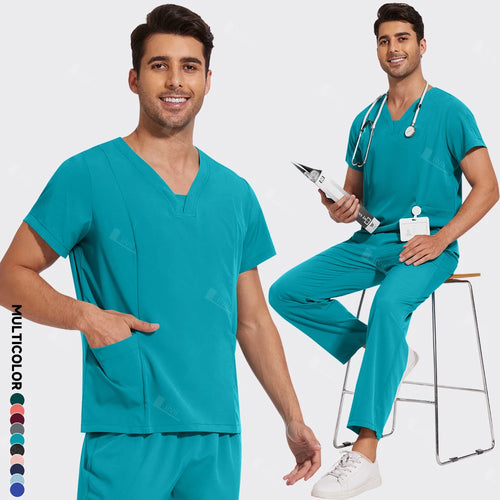 Newest Nursing Surgical Uniforms Woman Doctor Nurse Uniforms Men