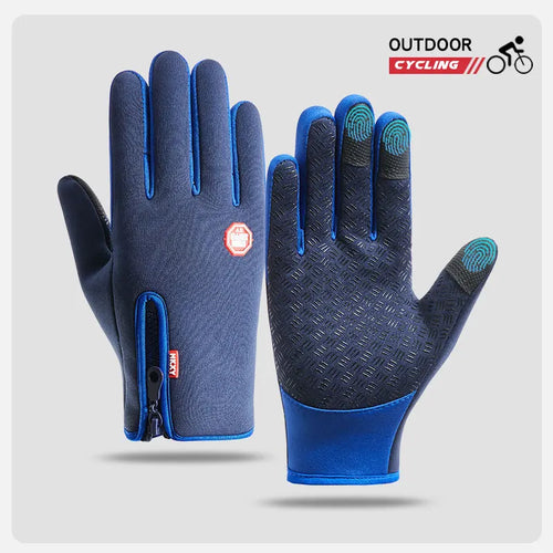 Men's Cycling Gloves Winter Touchscreen Warm Women Bicycle Gym Outdoor