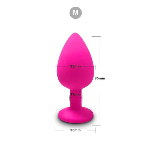 3 Size Silicone Butt Plug Anal Plug Unisex Sex Stopper Adult Toys for