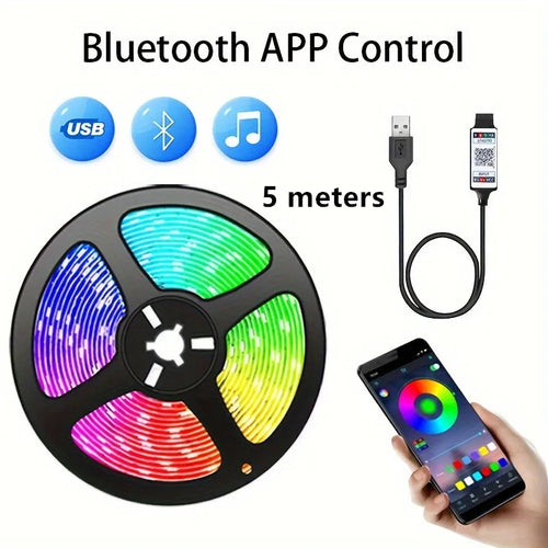 RGB LED Strip Lights Christmas Smart SMD 5050 Bluetooth Festoon