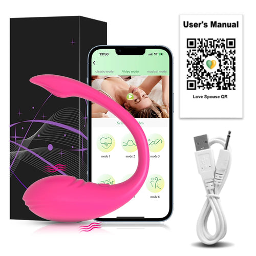 Wireless Bluetooth G Spot Dildo Vibrator for Women APP Remote Control