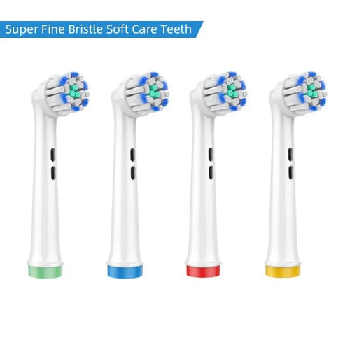 4PCS Dupont Bristle Electric Toothbrush Heads Whiten Teeth/Daily