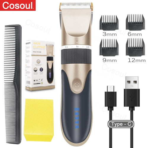 Hair Clipper Electric Barber Hair Trimmers For Men Adults Kids