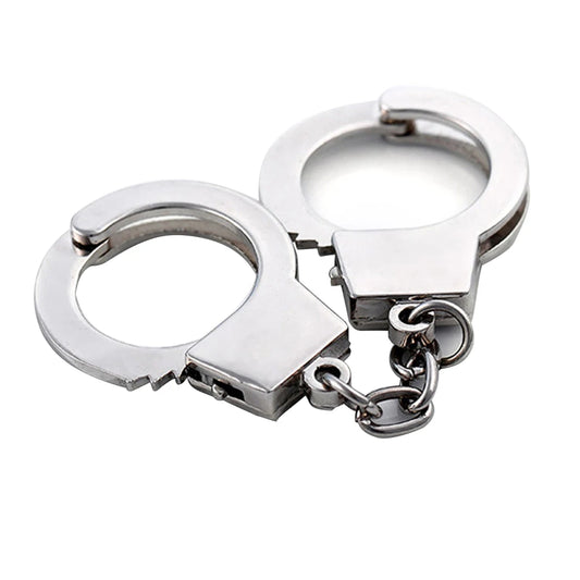 Mini Handcuffs Metal Keychain Novelty Keyring Keychain Accessories Key Chain Rings For Crafts Best Gift For Friend Lover