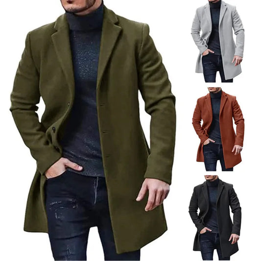 Male Streetwear Jackets Man's Solid Color Casual Outerwear And Coats