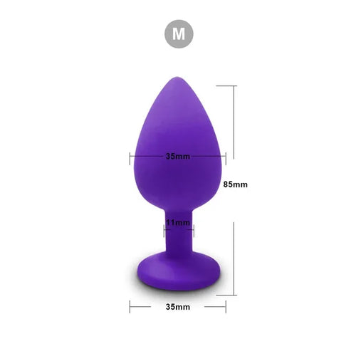 3 Size Silicone Butt Plug Anal Plug Unisex Sex Stopper Adult Toys for