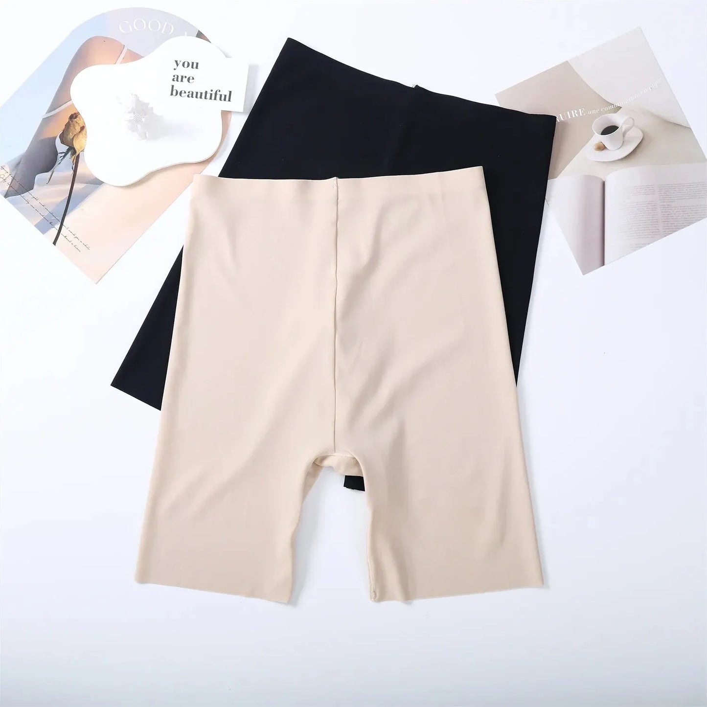 Seamless High Waist Shorts Panties For Women Tummy Control Hip Lift