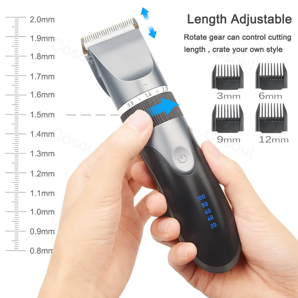 Hair Clipper Electric Barber Hair Trimmers For Men Adults Kids