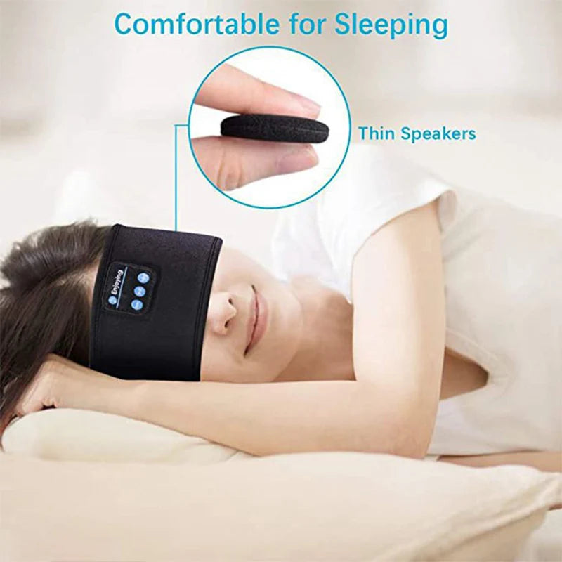 Fone Bluetooth Earphones Sports Sleeping Headband Elastic Wireless