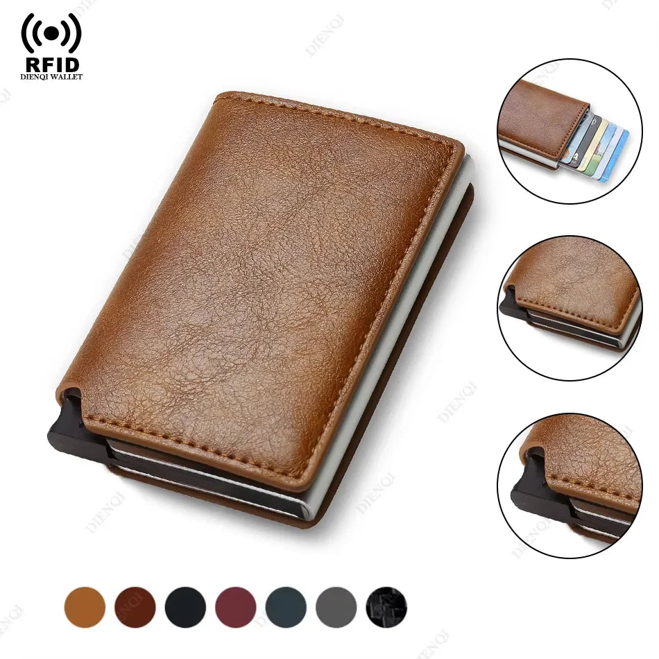 Anti Thief Rfid Credit Card Holder Smart Minimalist Wallet Men Women