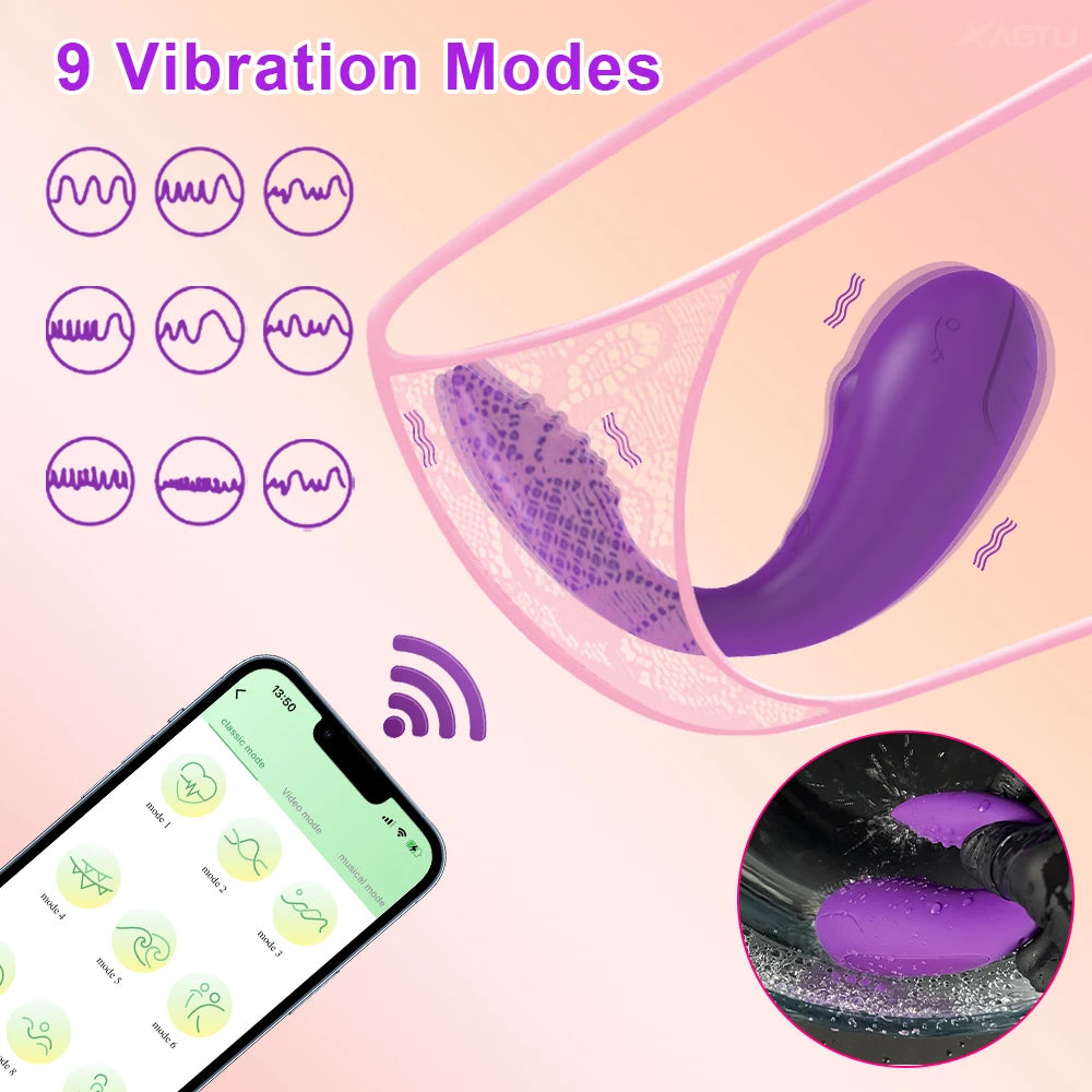 Sex Toys Bluetooth Female Vibrator Egg APP Control G Spot Stimulator