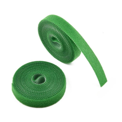 5M Nylon Plant Bandage Tie Reusable Plant Hook Loop Ties Green