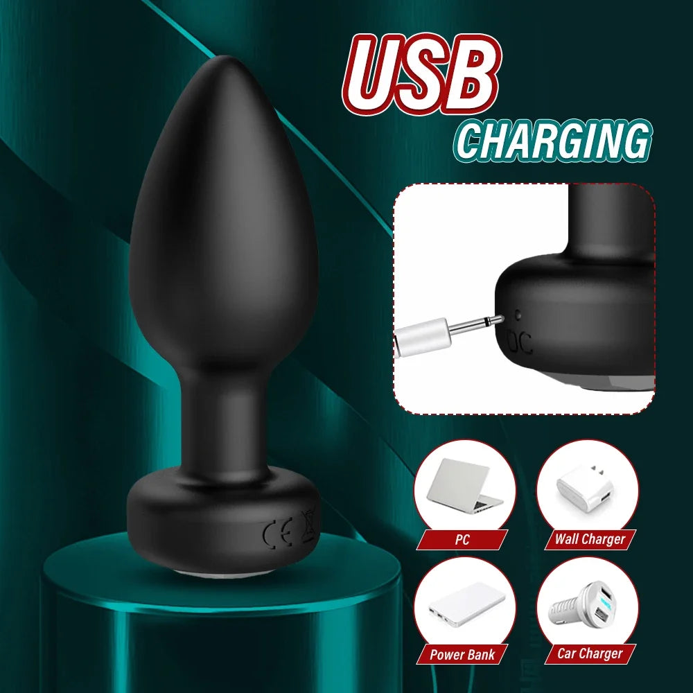 APP Wireless Control Anal Vibrator Butt Plug Men Prostate Massager