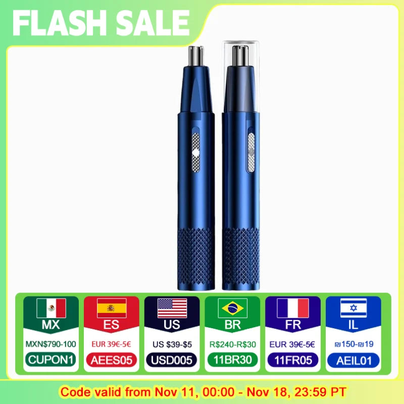 Electric Shaving Nose Ear Trimmer Safe Face Care Rechargeable Nose