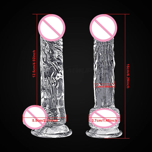 Cheap 4 Sizes Realistic Big Dildo Sex Toys For Women Anal Gay Soft