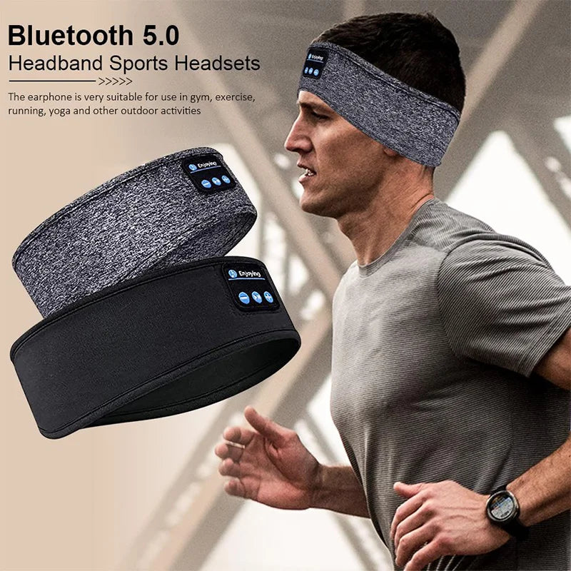 Fone Bluetooth Earphones Sports Sleeping Headband Elastic Wireless