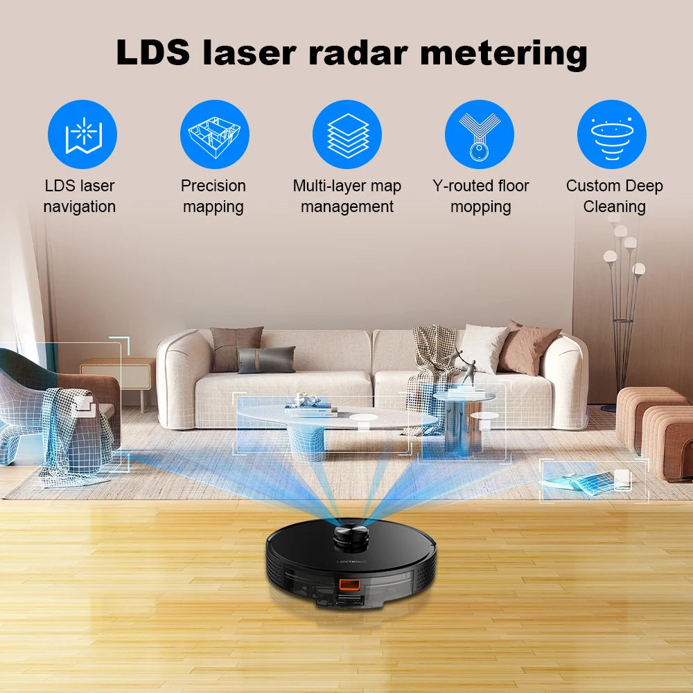 Robot Vacuum Cleaner Liectroux / LILIN X6,Laser Lidar Navigation,Wet &