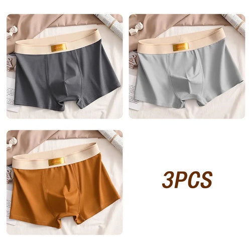 3pcs Men Underwear Cotton BoxerShorts Hombre Panties Man Breathable