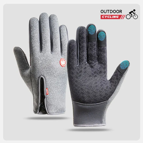 Men's Cycling Gloves Winter Touchscreen Warm Women Bicycle Gym Outdoor