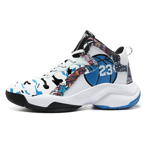 High-Top Unisex Basketball Shoes Men Women Cushioning Sneakers