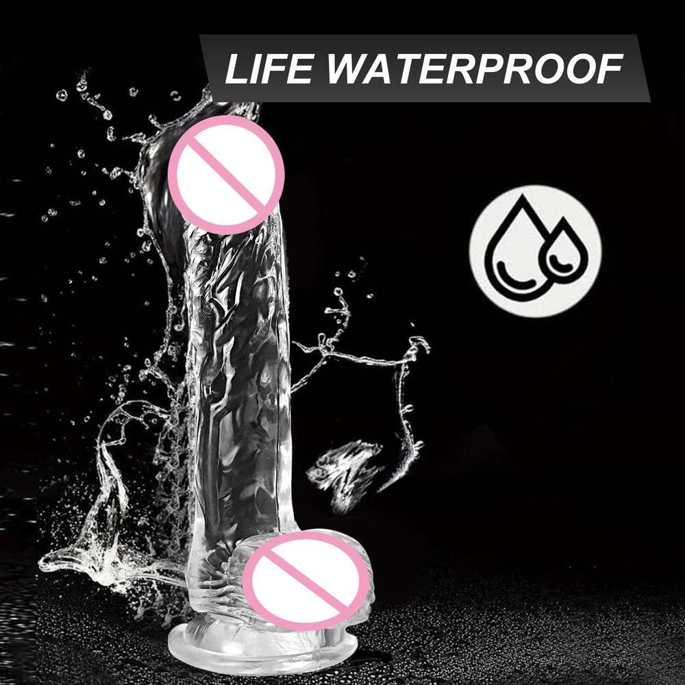 Cheap 4 Sizes Realistic Big Dildo Sex Toys For Women Anal Gay Soft