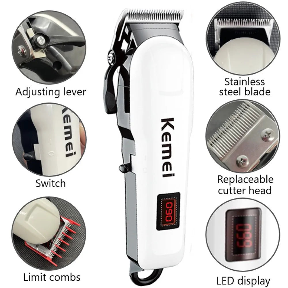 Electric Hair Clipper Hair Cut Maching Wireless Trimmer men