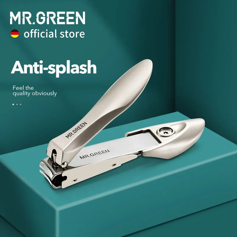 MR.GREEN Anti Splash Nail Clippers Stainless Steel Fingernail Cutter