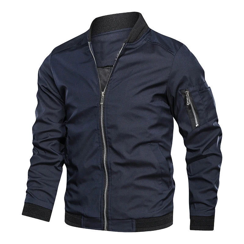 Spring Autumn Men's Bomber Jacket Casual Lightweight Jacket For Men