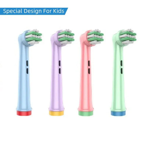 4PCS Dupont Bristle Electric Toothbrush Heads Whiten Teeth/Daily