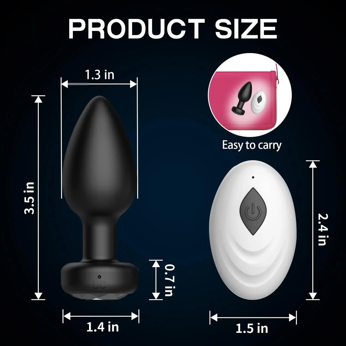 APP Wireless Control Anal Vibrator Butt Plug Men Prostate Massager