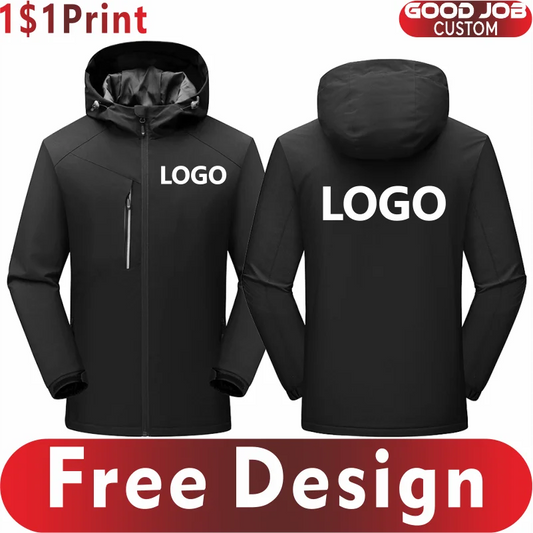 Winter Men's and Women's Warm Jacket Custom Logo Thick Plush Coat