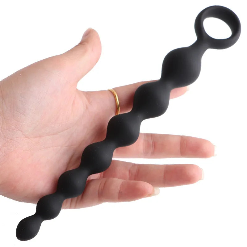 20CM Silicone Anal Beads Prostate Stimulator Ball Butt Plug Anal Plug