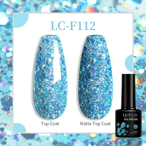 LILYCUTE 129 Colors 7ML Nail Gel Polish Nail Supplies Vernis Semi