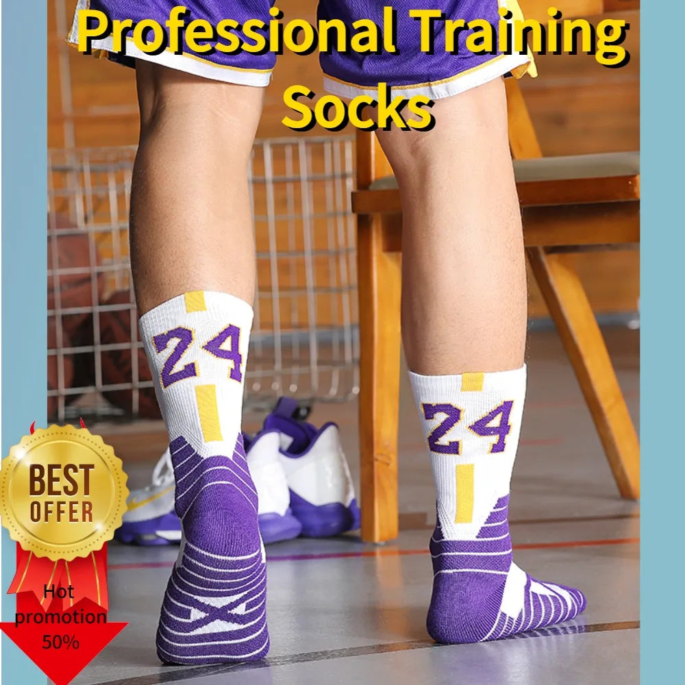 Elite Basketball Socks for Men Kobe Bryant Sports Boy and Children