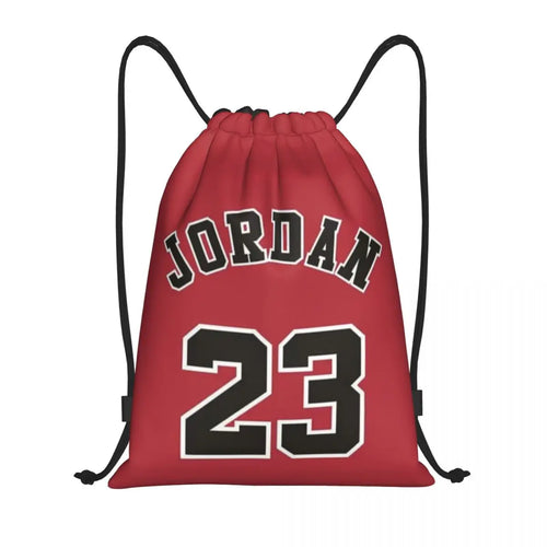 Custom MJ Jordan No.23 Drawstring Pocket Backpack Men Women