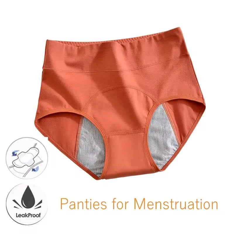 Panties for Menstruation Cotton Menstrual Panties High Waist Period