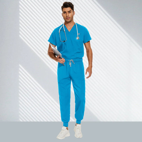 Hospital Doctor Nursing Set Unisex Wholesale Casual Jogger Suits Short