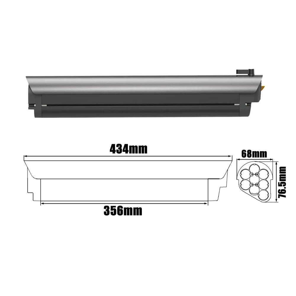 Removable Lithium Battery Pack for Bafang M420 Motor, 36V, 14Ah,