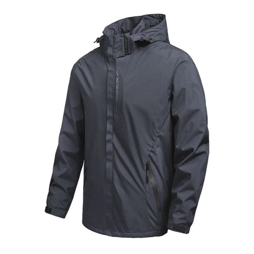 Men's Waterproof Rain Jacket Lightweight Outer Hooded Outdoor Raincoat