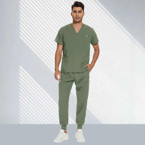 Hospital Doctor Nursing Set Unisex Wholesale Casual Jogger Suits Short