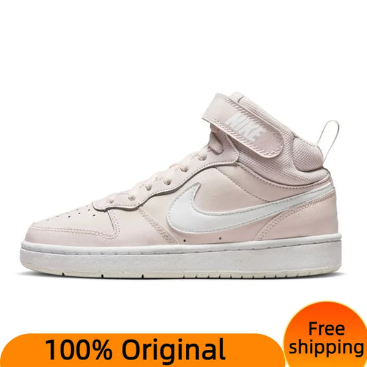 Nike Court Borough Mid 2 GS 'Pearl Pink White' Sneakers shoes With