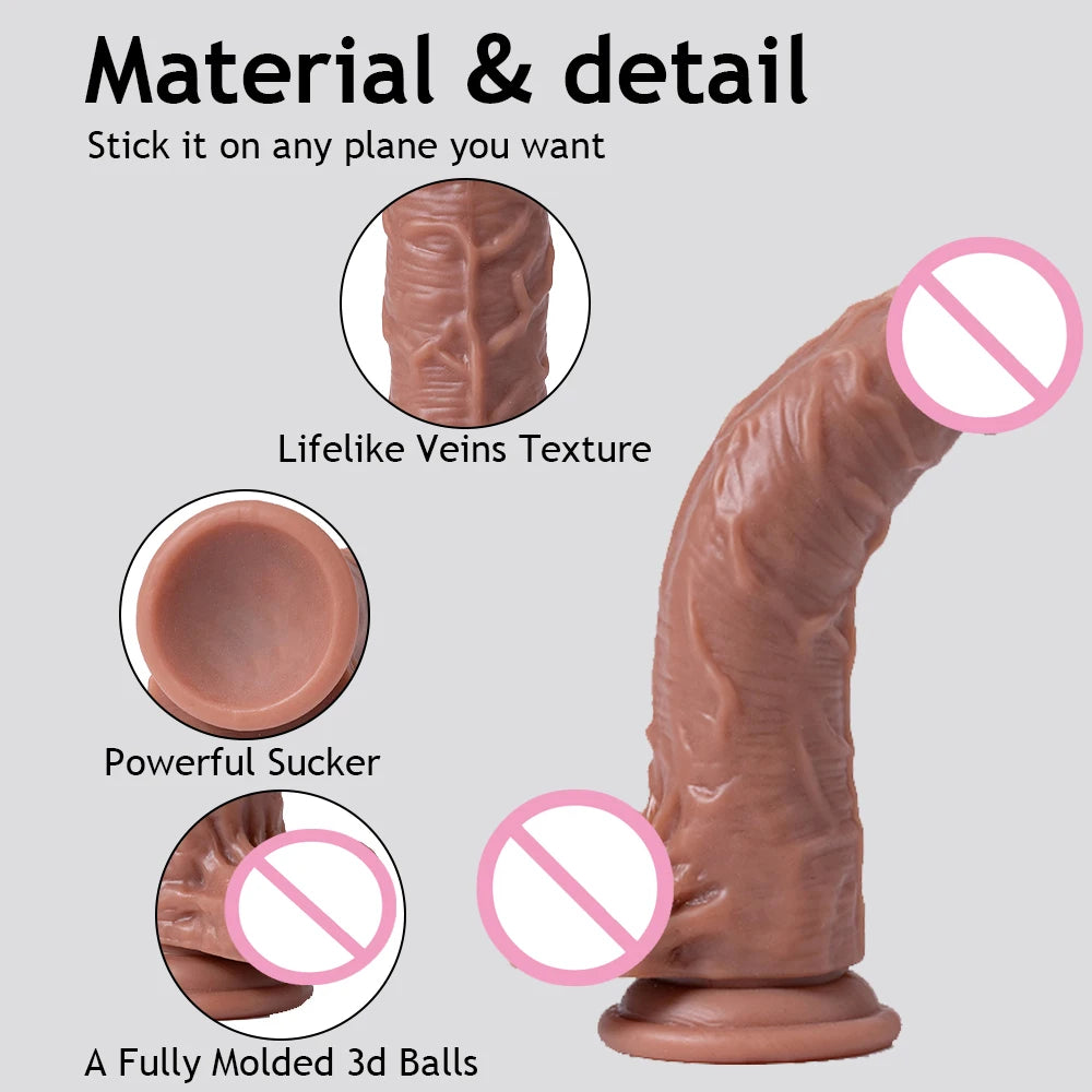 Strap on Dildo Wearable Sex Harness Silicone Dildo Realistic Penis