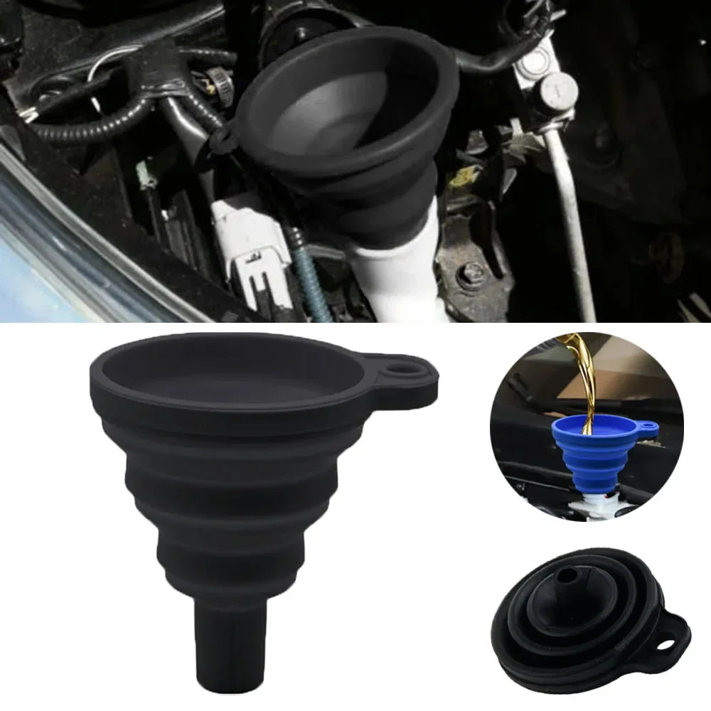 Engine Funnel Car Universal Silicone Liquid Funnel Washer Fluid Change