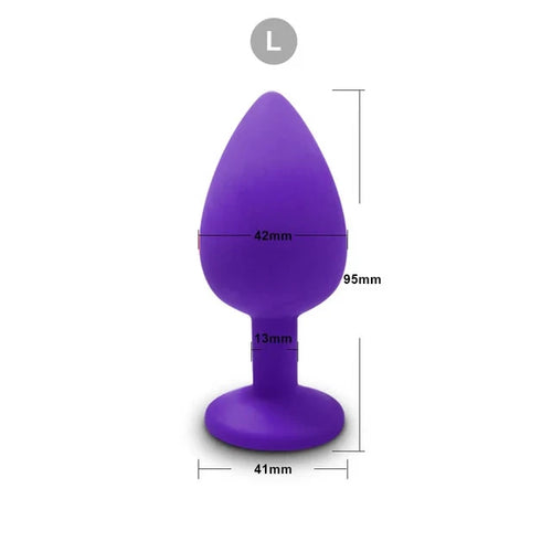 3 Size Silicone Butt Plug Anal Plug Unisex Sex Stopper Adult Toys for